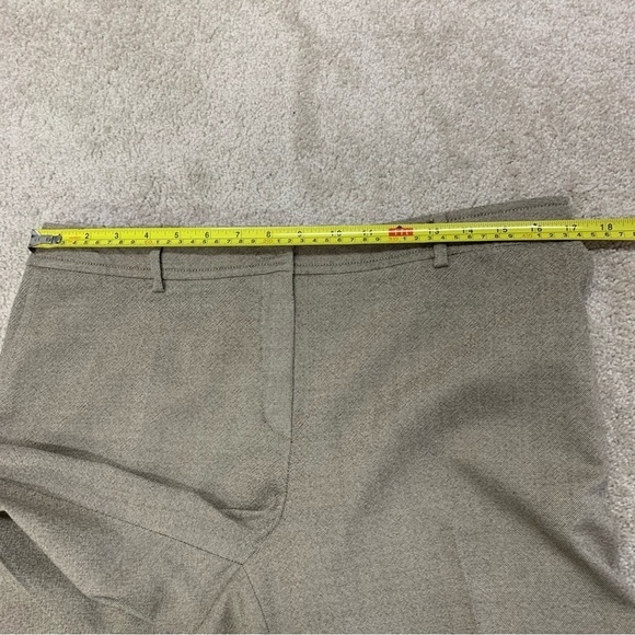 Akris Punto tan brown wool trousers dress pants Sz 12 - Picture 9 of 13